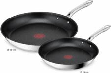 Tefal Koekenpan - 24 of 28 cm - RVS