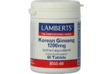 Lamberts Koreaanse Ginseng 1200mg Tabletten