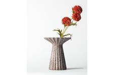 HEMA Vaas â 20x24.5cm Zwier keramiek spikkel bruin
