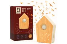 YULA Living Geluidbox met Vogelgeluiden - Bewegingssensor - Houtlook