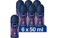 6x NIVEA Men Deodorant Roller Dry Impact 50 ml