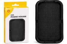 Shell Telefoonhouder met Anti-Slip Mat voor Dashboard - Zwart