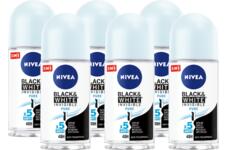 Nivea Black & White Invisible Pure Roll-on Voordeelverpakking