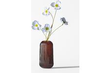HEMA Vaas â 8.4x10cm Bink glas ribbel bruin