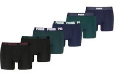 Puma Boxershorts 6-pack Green / Navy / Black