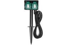 HeiTech Tuinstekkerdoos - Grondspies - 2 stopcontacten