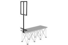 Power Dynamics trapleuning voor D750 podiumdelen - Aluminium - Zwart