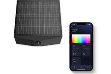 FlinQ Orion Smart Solar Wandlamp - Solar Tuinverlichting - Bewegingssensor - Zwart