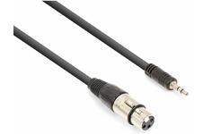 Vonyx audiokabel XLR (v) 3.5mm stereo jack - 0.5 meter