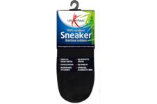 Lucovitaal Sneaker Bamboesokken Zwart Maat 39-42