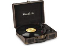 Audizio RP114W - Retro platenspeler in houtlook koffer - platenspeler