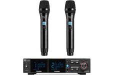 Power Dynamics PD522 microfoonsysteem met 2 draadloze UHF microfoons