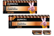 48x Duracell PowerBoost Plus Alkaline Batterij | 24x AA & 24x AAA