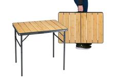Campingtafel Inklapbaar Bamboe 75x55 cm
