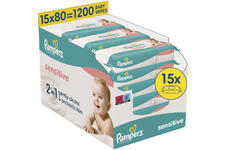 Pampers Billendoekjes Sensitive 15x80 = 1200 stuks