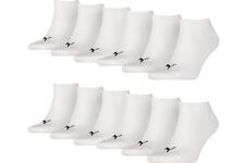 Puma Sneakersokken Plain 12-pack Wit