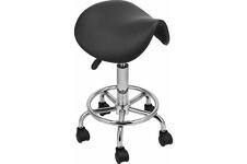 Fedec Zadelkruk - Verstelbaar 47-62 cm - Verrijdbaar - Zwart