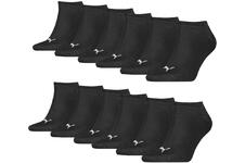 Puma Sneakersokken Plain 12-pack Zwart