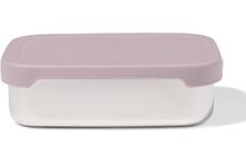 HEMA Lunchbox 14.3x18.9x5.8cm rvs donkerroze