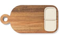 HEMA Borrelplank 35x17.5x3.5cm hout met schaaltjes