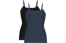 Ten Cate Spaghetti Top Limited Edition 2-pack Zwart / Blauw