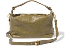 HEMA Schoudertas 25x11x27cm multidraagbaar imitatieleer groen