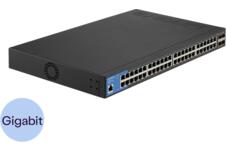 Linksys 48-Port Gigabit Managed Network Switch with 4 x 10G Uplink SFP Slots | LGS352C-EU