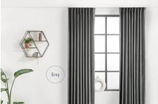 Lifa Living Fluwelen Gordijn - 100% Verduisterend - 150 Ã 250 cm - Grijs