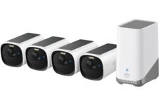 eufy eufyCam E40 4-Cam Kit + HomeBase S380 | Zonne-energie | IP66