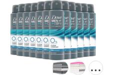 12x Dove Men+Care Advanced 0% Clean Comfort Deo Spray | 150 ml