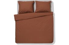 HEMA Dekbedovertrek 240x200/220cm hotel katoen percal bruin