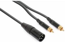 PD Connex Kabel - CX58-3 - 1x XLR Male - 2x RCA 3 meter
