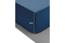 HEMA Boxspring hoeslaken 90x220cm zacht katoen blauw