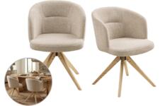 2x House Nordic Donn Draaibare Eetkamerstoel