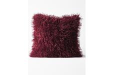 HEMA Kussenhoes 50x50cm harig bordeauxrood