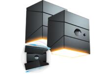 2x FlinQ TwistCube Wandlamp | 300 lm | IP65 | Solar + USB-C