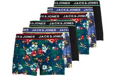 Jack & Jones Boxershorts JACFLOWER Trunks 6-pack Zwart / Navy