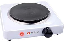 Alpina Elektrische Kookplaat - 1-Pits - 1000W - 6 Warmtestanden