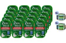 20x John West Pacifische Horsmakreel in Tomatensaus | 115 g