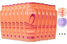 12x LOréal Paris Elvive Dream Lengths Shampoo | 250 ml