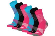 Xtreme Compressiesokken Quarter 6-pack Multi Pink
