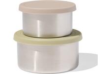 HEMA Snackboxen rvs groen - 2 stuks