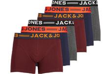 Jack & Jones Boxershorts JACLICHFIELD Trunks 6-pack Burgundy