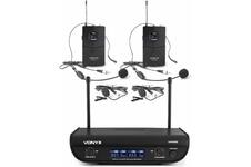 Retourdeal - Vonyx WM82 draadloze microfoonset met twee UHF bodypacks