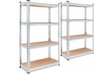 Profeco 2x Heavy Duty Opbergrek - RVS - 160x80x40 cm - 100kg per plank