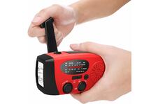 Soundlogic Noodradio Zonne-energie en Powerbank - Rood