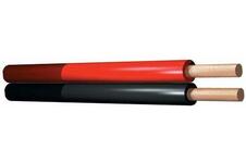 SkyTronic Rood zwart kabel, 2 aderig, 2.5mm, rol van 100 meter